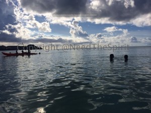 Guam beach on a cloudy day